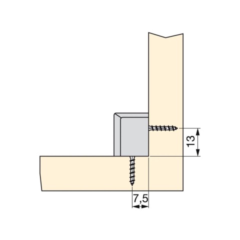 Złącze meblowe szybkozłącze mimośrodowe Emuca