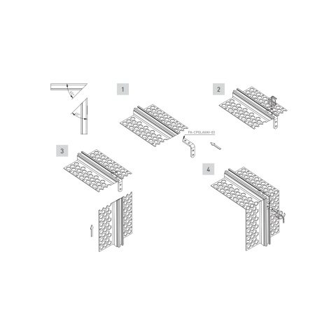Łączniki do profili architektonicznych 90° pionowy GTV