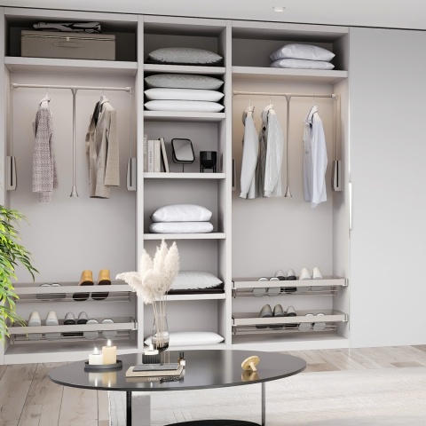 Pantograf, wieszak opuszczany do garderoby 600-830 mm kaszmir EMUCA