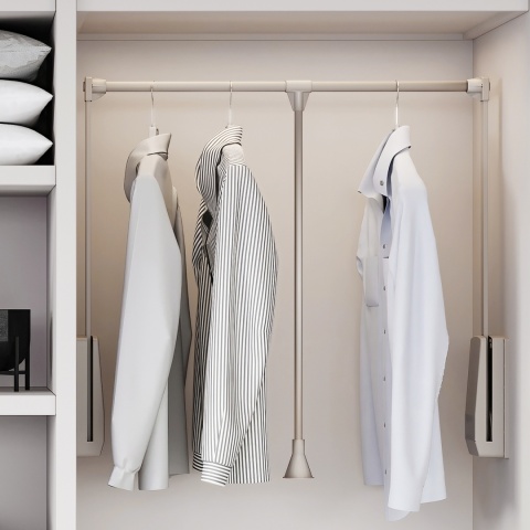 Pantograf, wieszak opuszczany do garderoby 600-830 mm kaszmir EMUCA