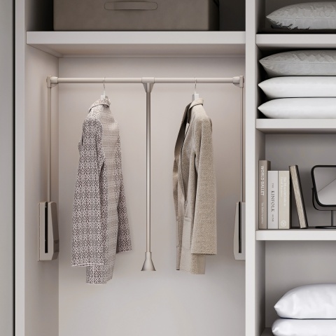 Pantograf, wieszak opuszczany do garderoby 600-830 mm kaszmir EMUCA