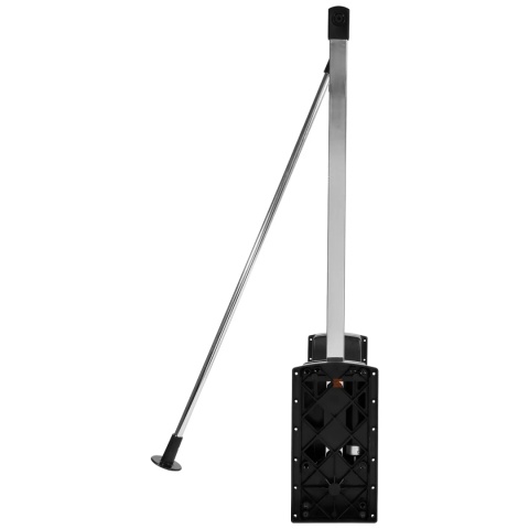 Pantograf wieszak opuszczany do garderoby 600-830mm czarny AMIX