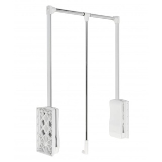 Pantograf z podnośnikiem olejowym do garderoby 545-700mm GTV Biały/Chrom