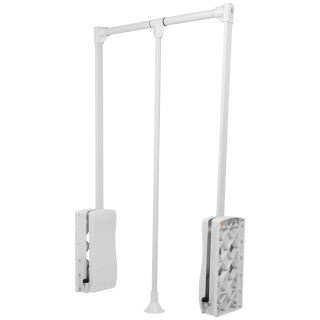 Pantograf z podnośnikiem olejowym do garderoby 545-700mm GTV Biały