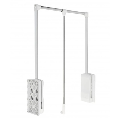 Pantograf z podnośnikiem olejowym do garderoby 645-910mm GTV Biały/Chrom