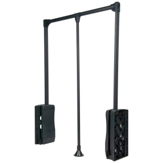 Pantograf z podnośnikiem olejowym do garderoby 875-1200mm GTV Antracyt