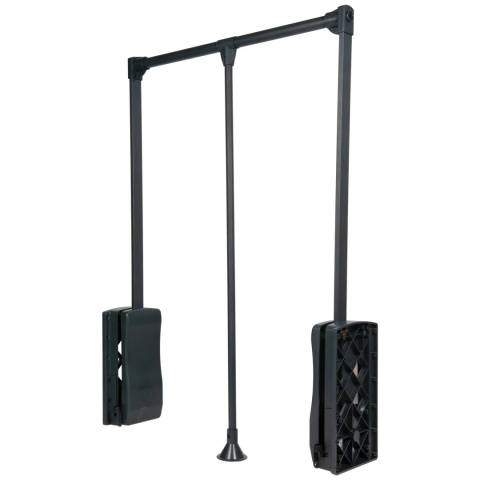 Pantograf z podnośnikiem olejowym do garderoby 875-1200mm GTV Antracyt