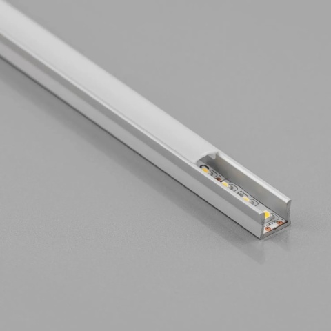 Profil aluminiowy GLAX MIKRO nakładany 2m - srebrny GTV