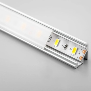 Profil aluminiowy LED kątowy nakładany GLAX 2m - biały GTV