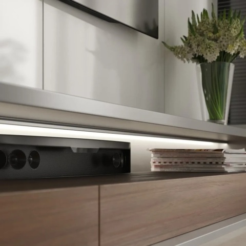 Profil aluminiowy LED kątowy nakładany GLAX 3m - czarny GTV