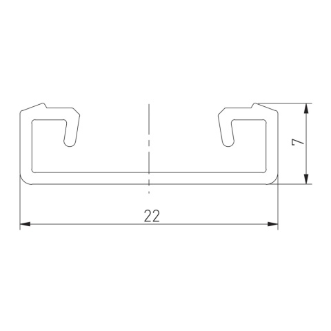 Profil aluminiowy LED nakładany GLAX 3m - srebrny GTV