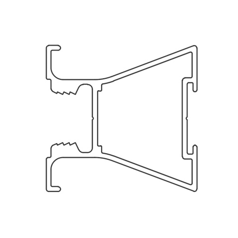 Profil aluminiowy Rączka ARCO 10/4mm L-270 Aluminium