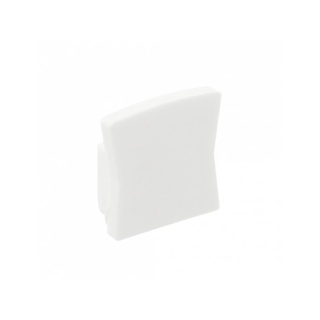 Zaślepka GLAX MINI z kołnierzem wysoki - biała GTV