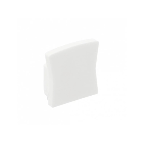 Zaślepka GLAX MINI z kołnierzem wysoki - biała GTV