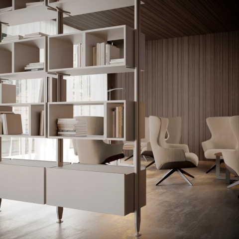 Zestaw 2 profili montaż podłoga/sufit ZERO Kaszmir