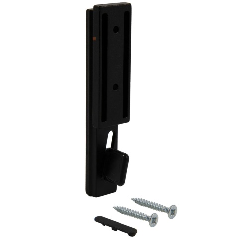 Zestaw 2 profili z okuciami montaż ścienny ZERO Czarny