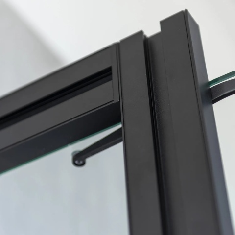 Zestaw 2 profili z okuciami montaż ścienny ZERO Czarny