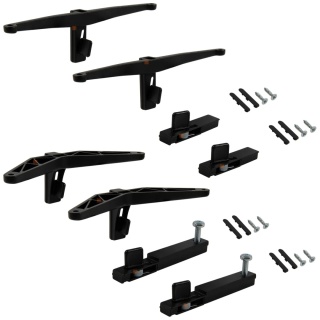 Zestaw 3x półka 1x moduł do ZERO Czarny