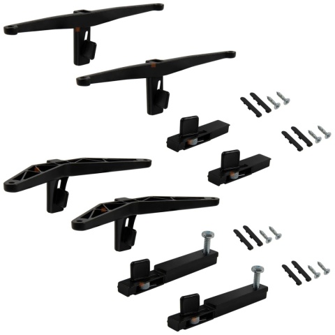 Zestaw 3x półka 1x moduł do ZERO Czarny