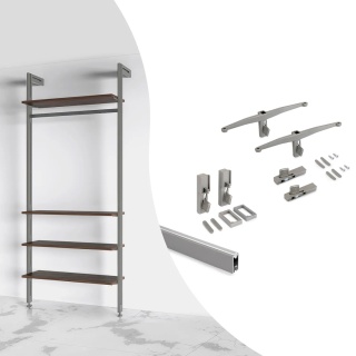 Zestaw 4x półka 1x drążek do ZERO Kaszmir