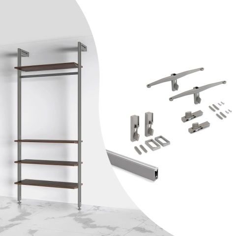 Zestaw 4x półka 1x drążek do ZERO Kaszmir