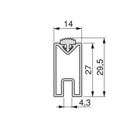 Zestaw 4x półka 1x drążek do ZERO Kaszmir