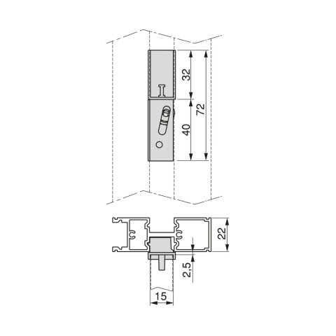 Zestaw 4x półka 1x drążek do ZERO Kaszmir