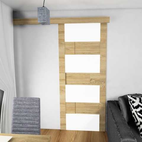 Komplet okuć do drzwi przesuwnych HRS-18 HERKULES AMIX