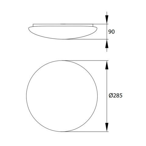 Lampa Plafon LED 18W Plato 1620LM 4000K Czujnik BEMKO