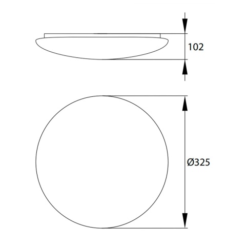 Lampa Plafon LED 24W PLATO 2160LM 4000K Czujnik BEMKO
