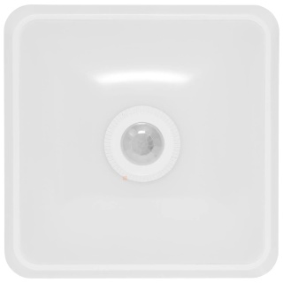 Lampa Plafon LED DORIA 12W 4000K kwadrat 25x25cm z czujnikiem BEMKO