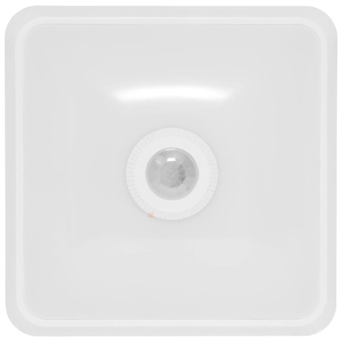 Lampa Plafon LED DORIA 12W 4000K kwadrat 25x25cm z czujnikiem BEMKO