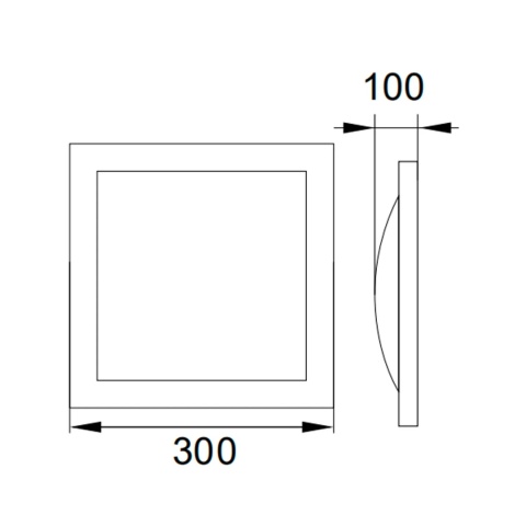 Lampa Plafon LED TOFIR 16W 4000K 1150LM IP40 kwadrat BEMKO