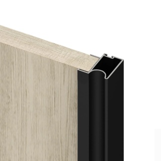 Listwa uchwytowa do szaf Wave 18 Czarna 2.9m