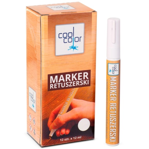 Marker retuszerski pisak do mebli 12 ml RAL 9005 Czarny