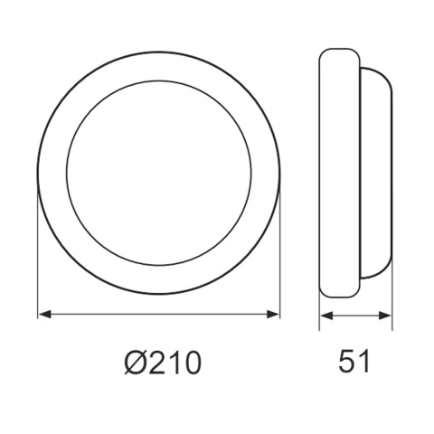 Oprawa LED KANLO OKRĄGŁA 18W 1750LM 4000K IP54 Czujnik Czarna BEMKO