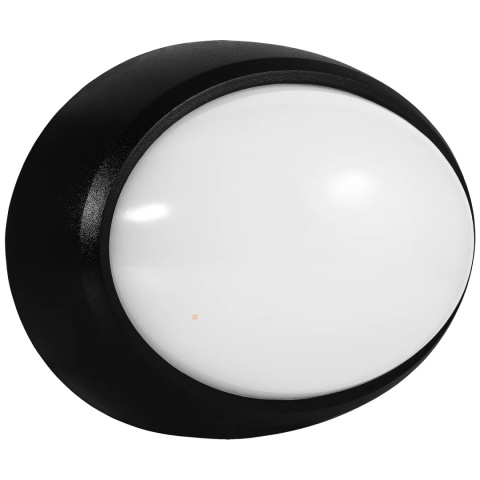 Oprawa LED KANLO OWALNA 8W 720LM 4000K IP54 Czarna BEMKO