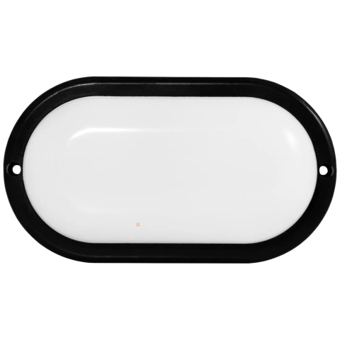 Oprawa LED KANLO OWALNA 8W 760LM 4000K IP54 Czarna BEMKO