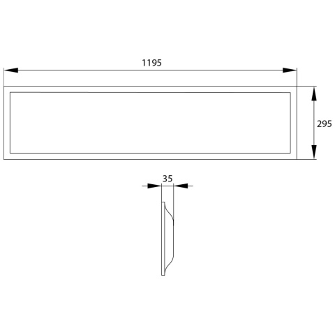 Panel LED 120×30 Blacklight MINTAL BLM 40W biały neutralny BEMKO
