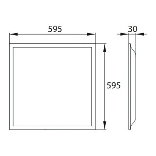 Panel LED 60×60 BACKLIGHT BLF 36W biały neutralny BEMKO