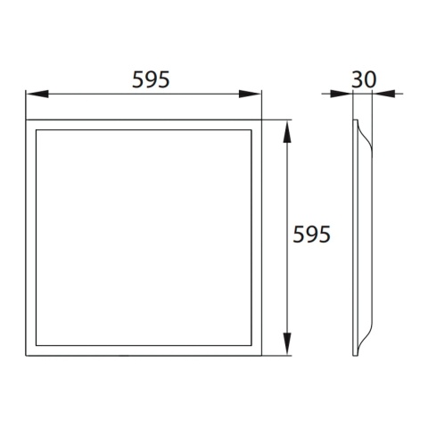 Panel LED 60×60 BACKLIGHT BLF 36W biały neutralny BEMKO