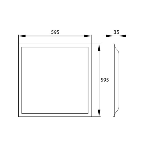 Panel LED 60×60 Blacklight MINTAL BLM 40W biały neutralny BEMKO