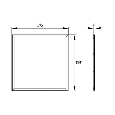 Panel LED 60×60 MIDAL PLM 40W biały neutralny BEMKO