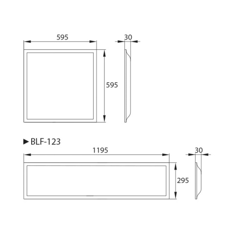 Panel LED BACKLIGHT BLF 36W 4320LM IP20 120x30 biały neutralny BEMKO