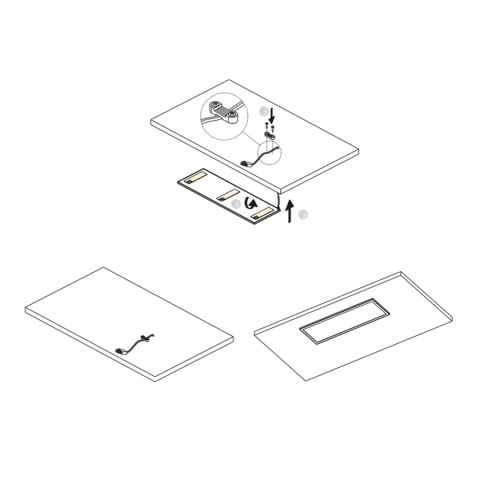 Panel LED Lampa podszafkowa listwa Andromeda 5W Emuca