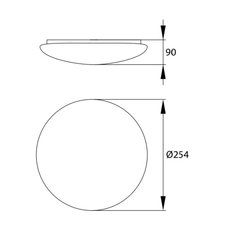 Plafon Lampa sufitowa ścienna PLATO IP44 1xE27 BEMKO