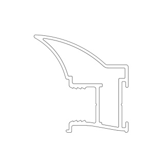 Profil aluminiowy Rączka NOVO 10 10/4mm L-270 Czarny