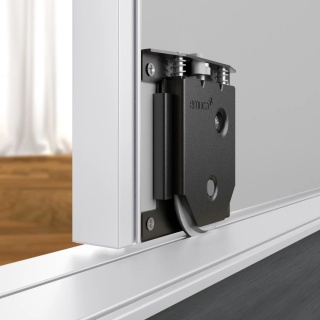 Tor dolny na klipsy do drzwi przesuwnych Placard 74 Biały 3.9m