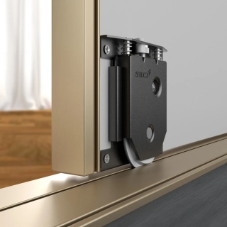 Tor dolny na klipsy do drzwi przesuwnych Placard 74 Złoty 3.9m