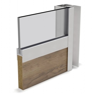 Uszczelka typu U 4mm do montażu szkła 1m